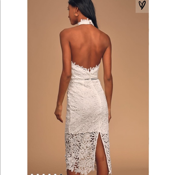 NWOT Lulus Divine Destiny Lace Midi Dress - Picture 2 of 8